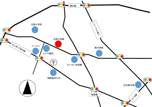 北部公民館案内図