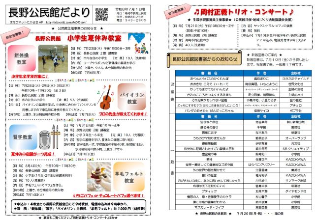 長野公民館案内図