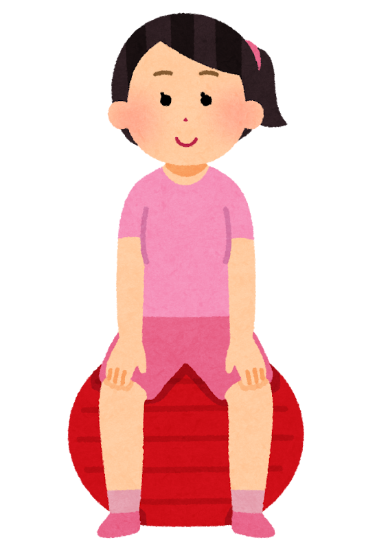バランスボール　女性