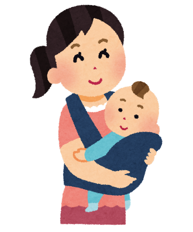 赤ちゃん　母
