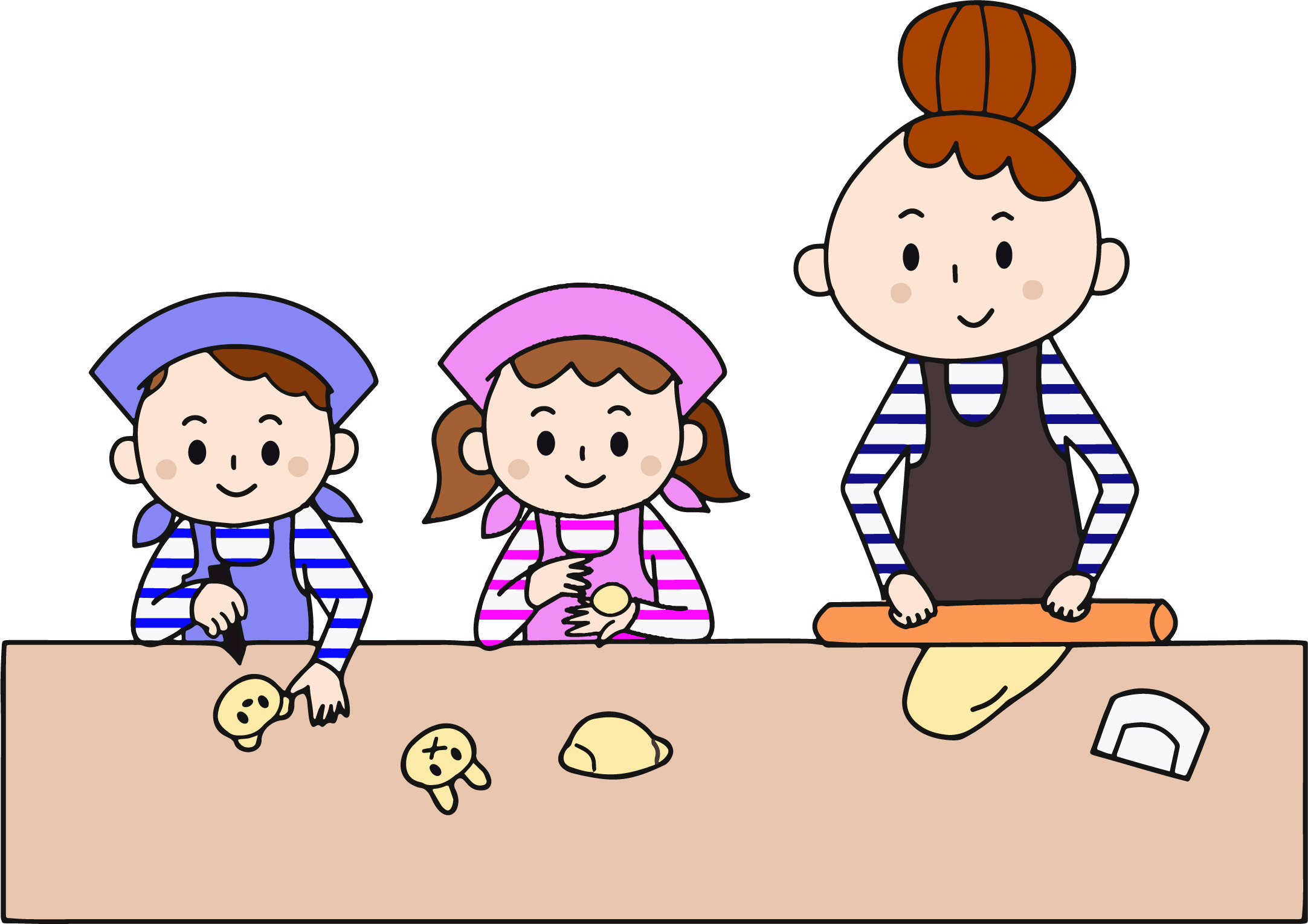 夏休み親子でパン作り教室