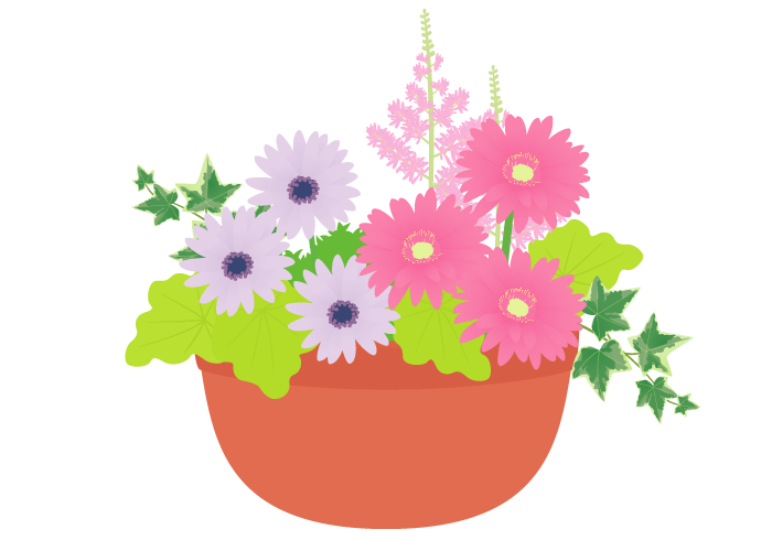 寄せ植え 春
