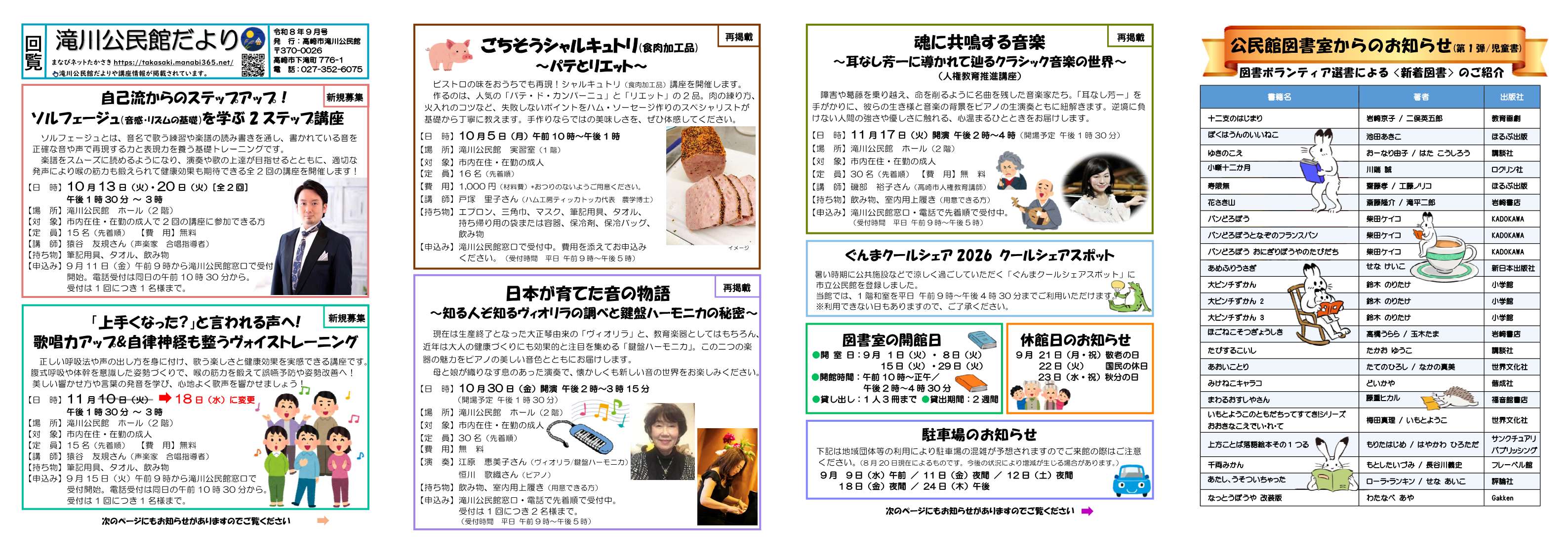 滝川公民館案内図