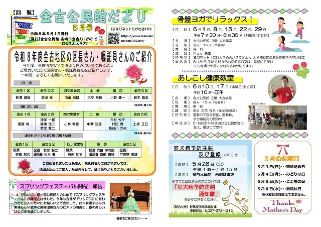 金古公民館案内図