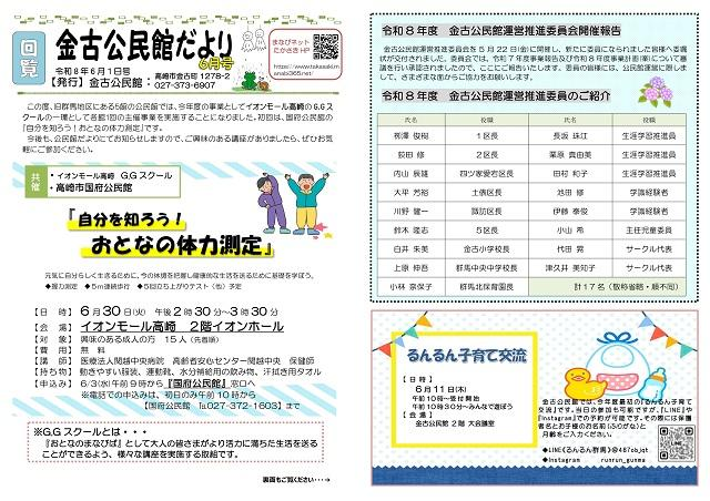 金古公民館案内図