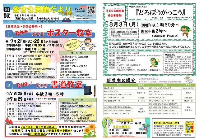金古公民館案内図